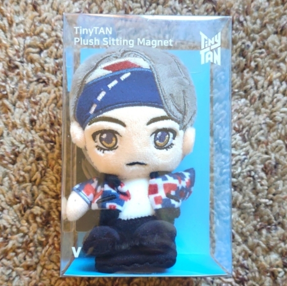 BTS TinyTan Plush Sitting Magnet Set of 3 Members: RM, V, Jimin - unopened - Picture 7 of 16